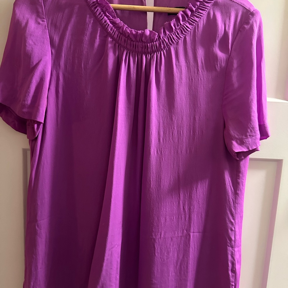 J. Crew Vibrant Purple Blouse